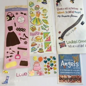 Lot of Shopping and Friends Scrapbook Stickers